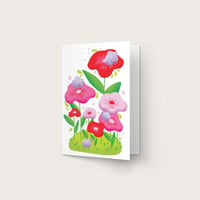 Image 1 of Sheep and flowers gift card