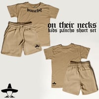 Image 1 of On Their Necks Kids Pancho Short Set x Sand