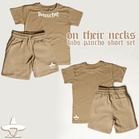 Image 2 of On Their Necks Kids Pancho Short Set x Sand