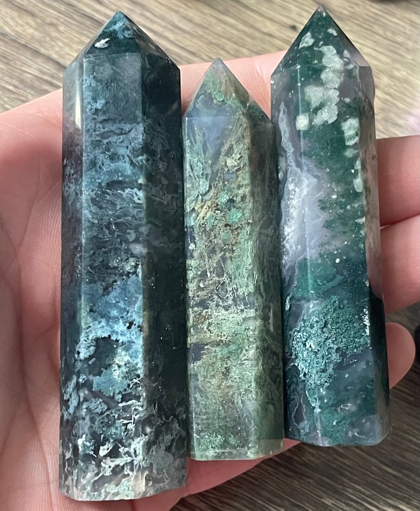 Image of Moss agate towers 