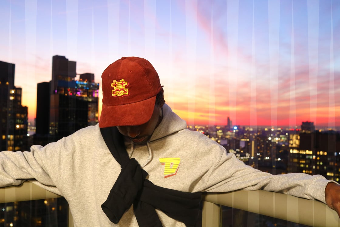 Image of aka devoyd Burgundy Corduroy hat