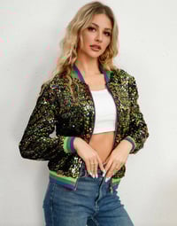 Image 1 of Mardi Gras Sequin Jacket