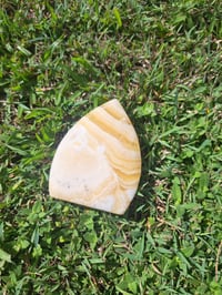 Image 4 of Orange Calcite Flame Ornament #1