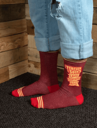 Image 5 of Teacher Socks 'Cause Teachers Rock Crew Socks