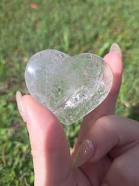 Image 1 of Clear Quartz Heart #1