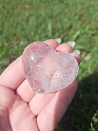 Image 3 of Clear Quartz Heart #1