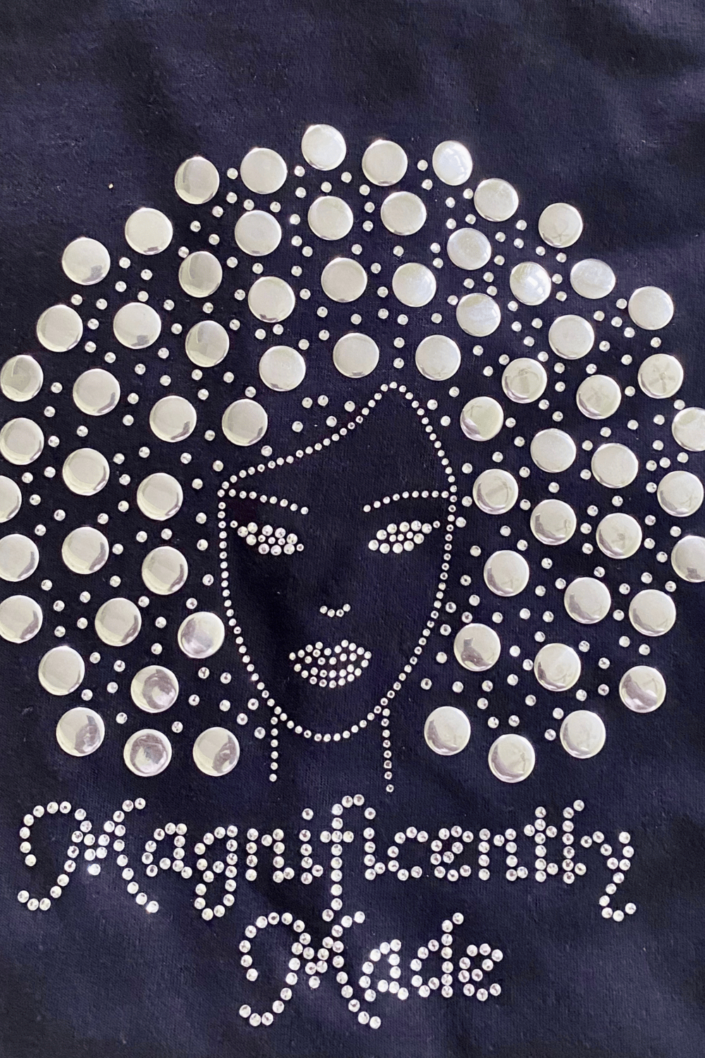 Magnificently Made Studs and Rhinestones T-Shirt