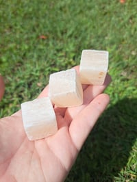 Image 1 of Peach Selenite Cubes