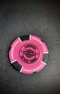 Image 2 of Blackbridge Harley-Davidson Dealer Poker Cip pink