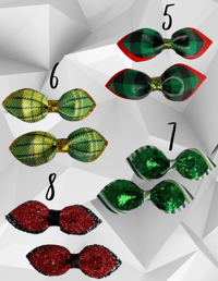 Image 3 of Christmas Hair Bows Set