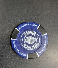 Image 2 of Blackbridge Harley-Davidson dealer Poker Chip navy