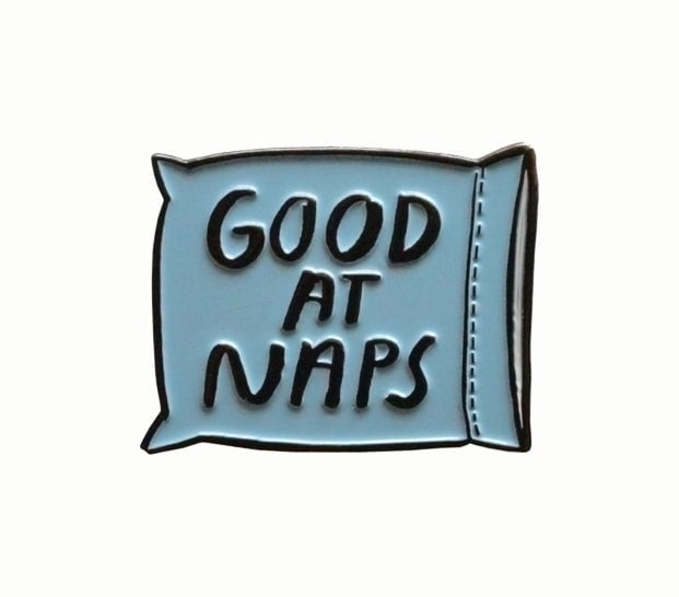 Image of Good At Naps Enamel Pin