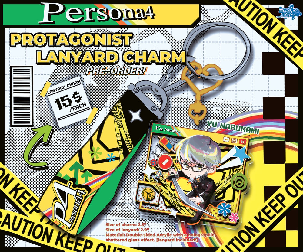 Image of [Persona 4] Protagonist Lanyard Charm (PRE-ORDER)