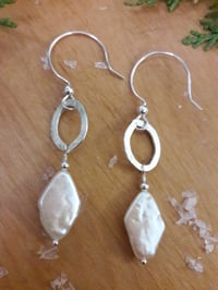 Image 2 of Diamond Shaped Pear Drop Earrings, 4WR
