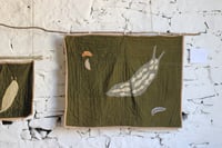 Image 1 of Green Cellar Slug and the Undesirables | quilted wall hanging