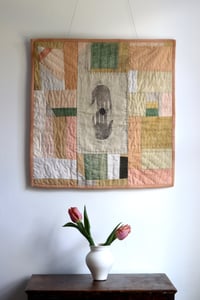 All of my senses coming back to me | quilted wall hanging