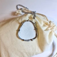Image 4 of Enamel and Silver Hand Painted Pendant Daisy - (SJ033)