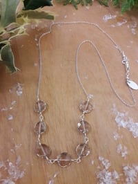Image 2 of 4NY Sterling chain necklace with Champagne Quartz