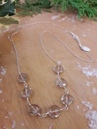 Image 3 of 4NY Sterling chain necklace with Champagne Quartz