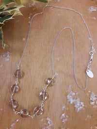 Image 1 of 4NY Sterling chain necklace with Champagne Quartz