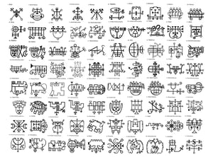 Image of 72 Goetia Sigils Custom Altar Disc