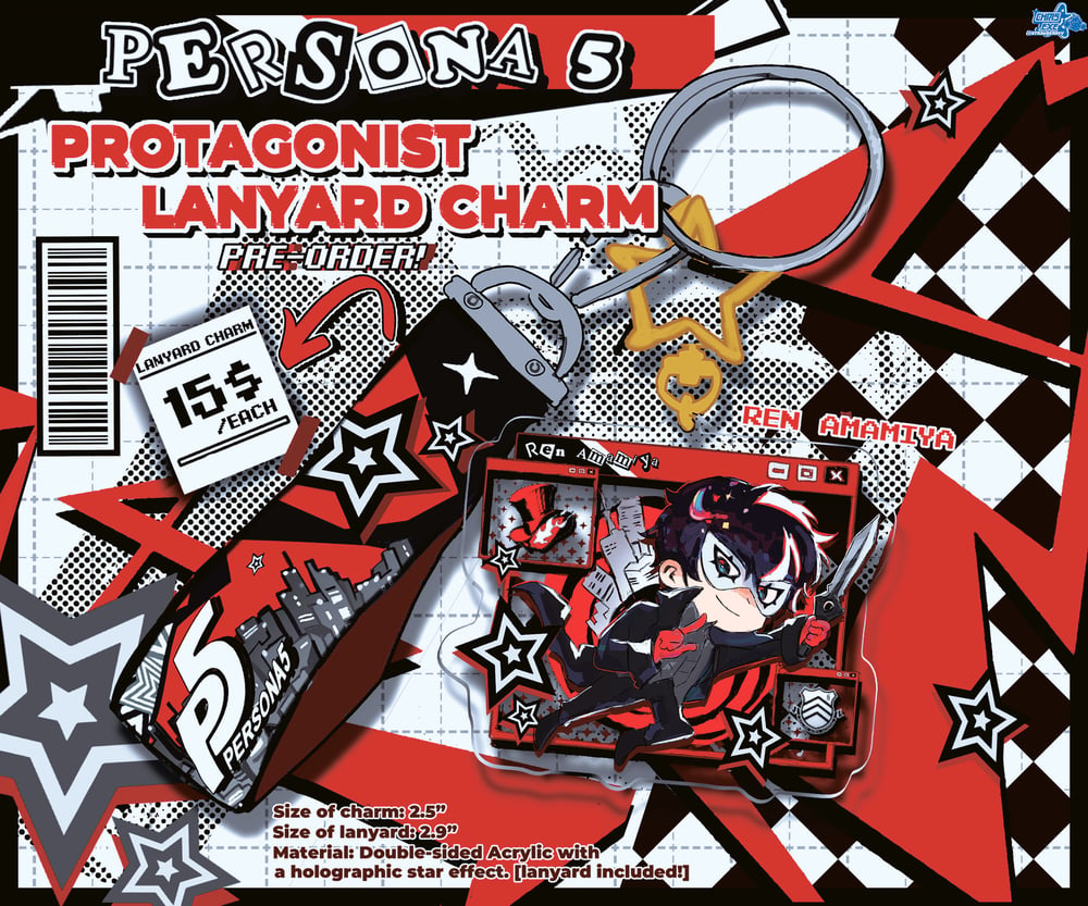 Image of [Persona 5] Protagonist Lanyard Charm (PRE-ORDER)