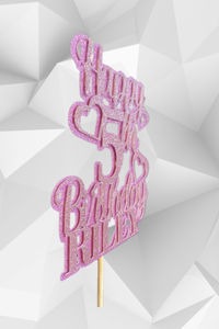 Image 2 of Double sided Birthday Topper | 2 Layer