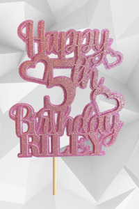 Image 1 of Double sided Birthday Topper | 2 Layer