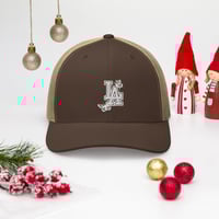 Image 1 of LA Butterfly Embroidered Trucker Cap