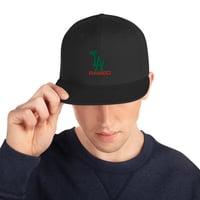 Image 3 of LA RAISED Embroidered Snapback Hat