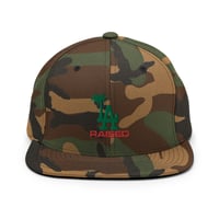 Image 4 of LA RAISED Embroidered Snapback Hat