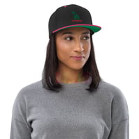 Image 5 of LA RAISED Embroidered Snapback Hat