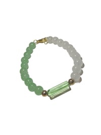 Ice green jade bracelet