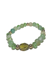 Golden green bracelet