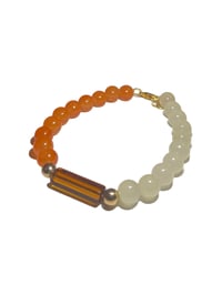 Orange beaded bracelet