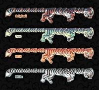 Image 2 of Long Tiger - Poseable Magnets