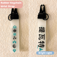 Image 2 of Genshin Wrist Keychain Strap