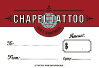 Image 2 of E-Gift Voucher - Tattoo Gift Voucher - Emailed To You