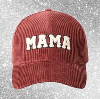 MAMA  Corduroy Embroidered Cap