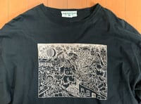 Image 2 of Sassafras Japan nanamica graphic print t-shirt, size XL