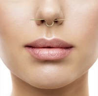 Image 3 of STERLING SILVER SPIKED HOOP SEPTUM (Non Pierce)