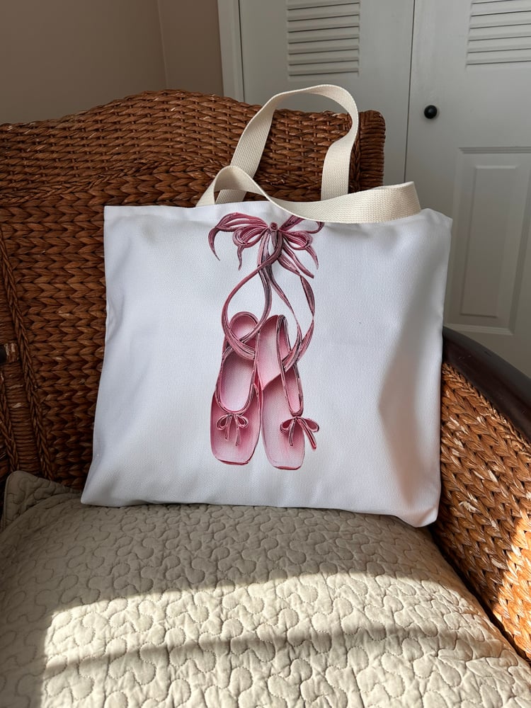 Image of Ballerina Shoes Large Tote Bag