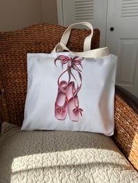 Image 1 of Ballerina Shoes Large Tote Bag