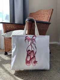 Image 2 of Ballerina Shoes Large Tote Bag