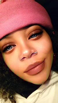 Image 2 of STERLING SILVER SPIKED HOOP SEPTUM (Non Pierce)