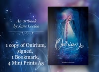 Pre-order Onirium : Signed Book, Bookmark + 4 Mini prints A5