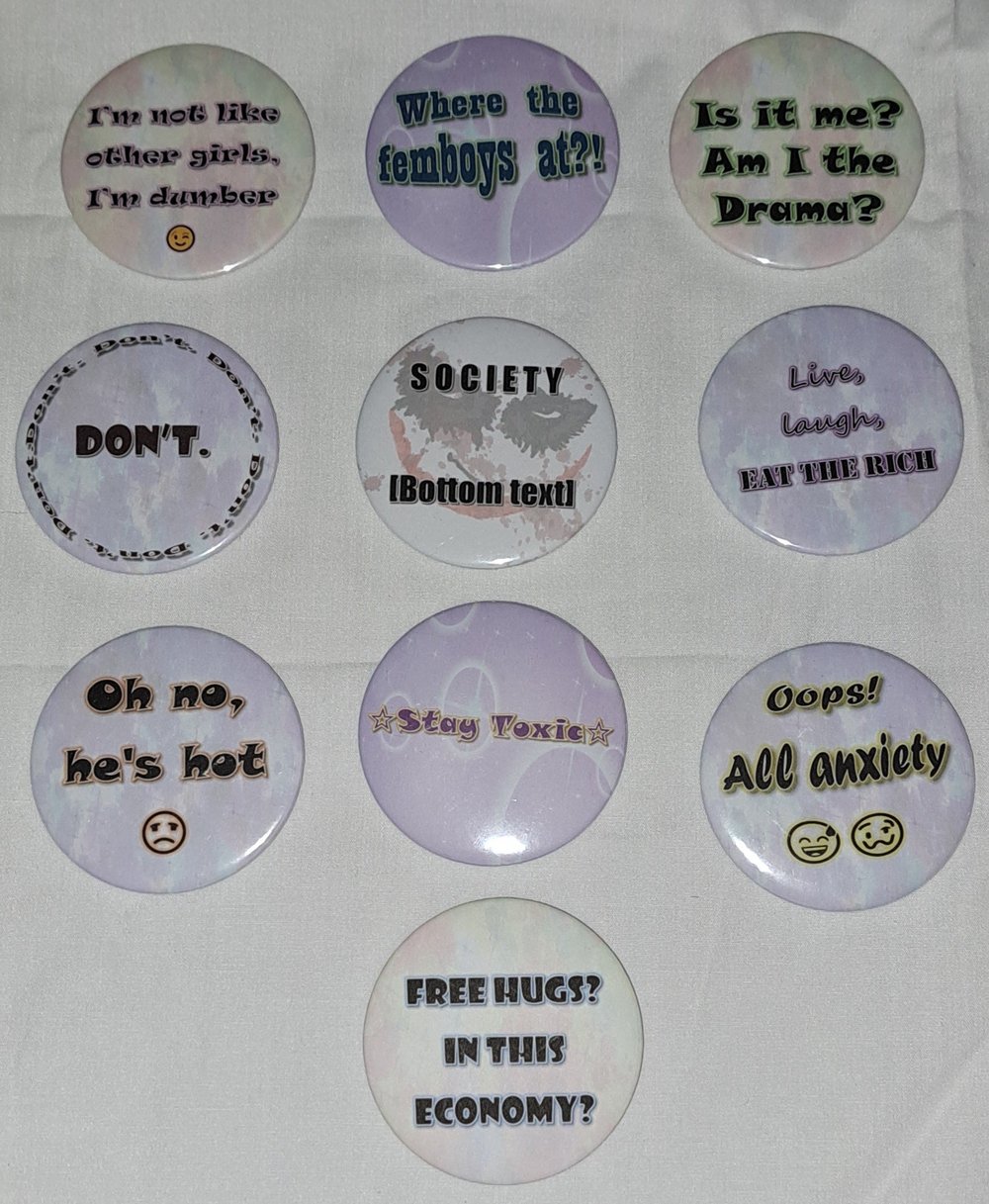 Image of Meme/Adult Humor Buttons