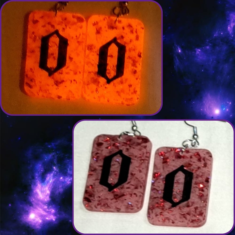 Image of Espada Glow-in-the-Dark Earrings