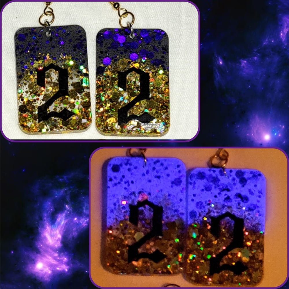 Image of Espada Glow-in-the-Dark Earrings