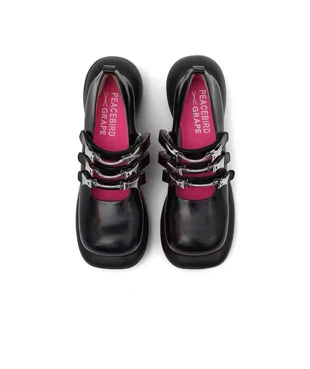 GRAPE&PEACE BIRD 20SS platform shoes black